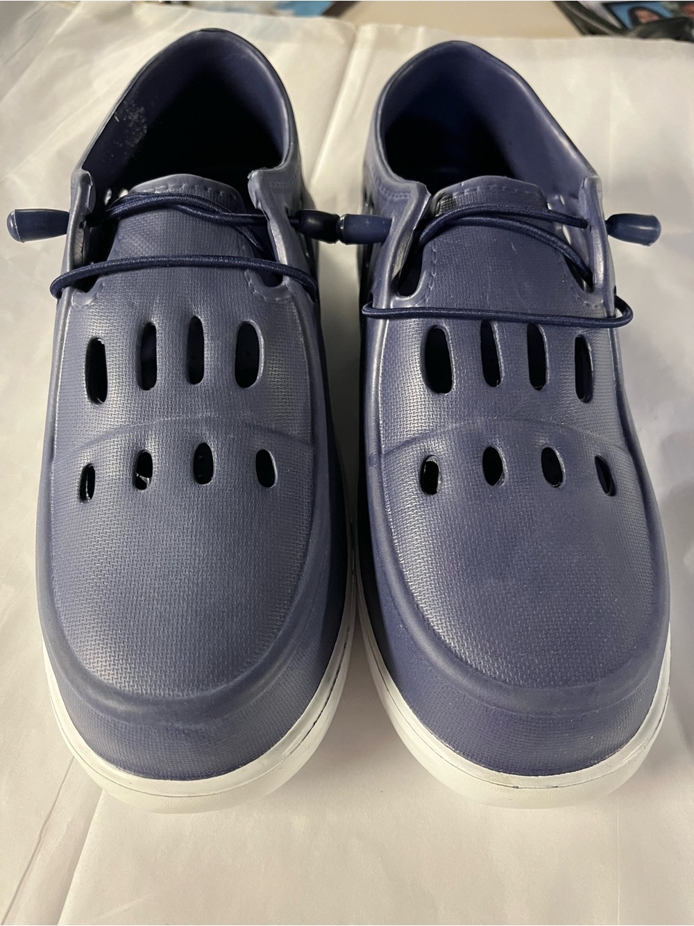 Casual Navy Perforated Slip-On water Shoes
